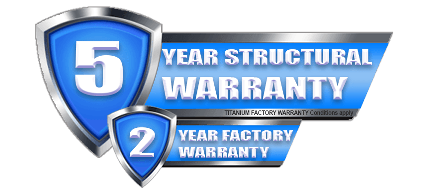 5 year structural titanium warranty 